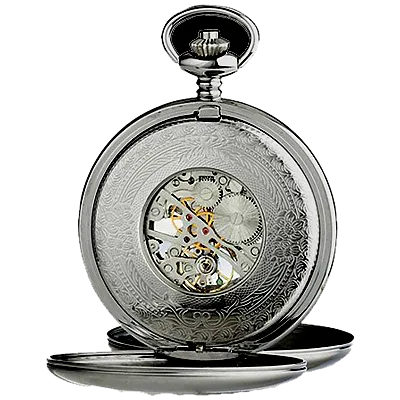 Charles-Hubert Paris Skeleton Pocket Watch, Tritium Illumination, with Closing Covers, XWA5561