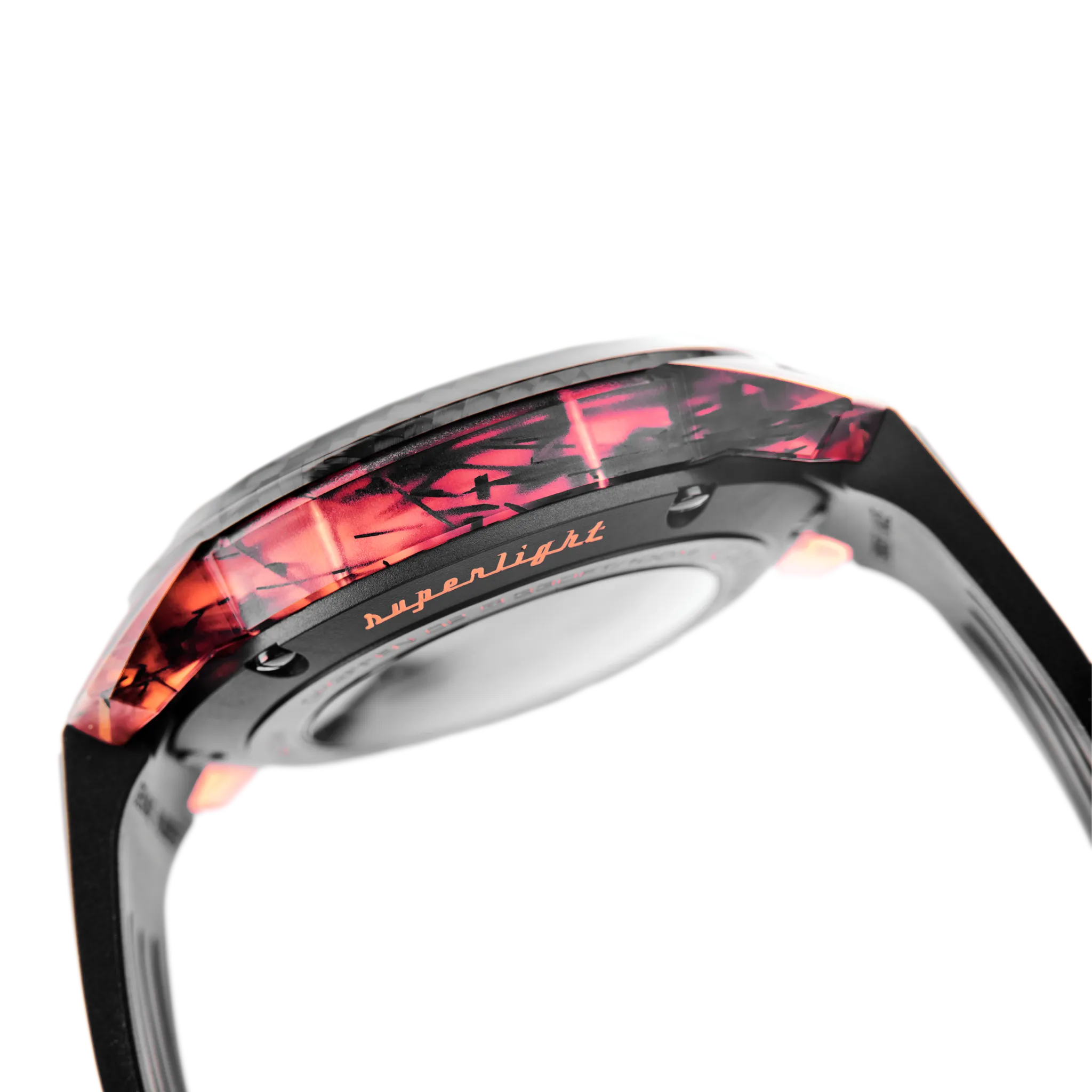 CHRONOFIGHTER SUPERLIGHT CARBON SKELETON - TRANSLUCENT RED