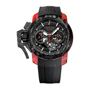 CHRONOFIGHTER SUPERLIGHT CARBON SKELETON - TRANSLUCENT RED