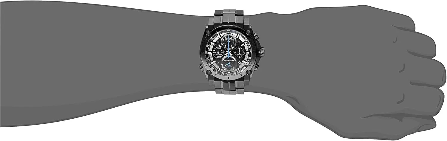 Chronograph shuffle ready zoology Watch, Curved Mineral Crystal Bulova Men's Icon High Precision Quartz 