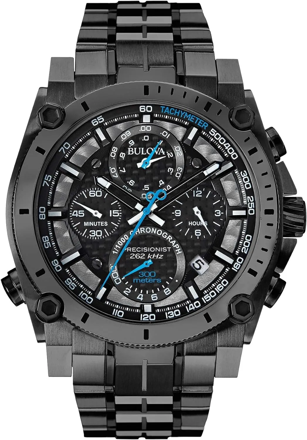 Chronograph shuffle ready zoology Watch, Curved Mineral Crystal Bulova Men's Icon High Precision Quartz 