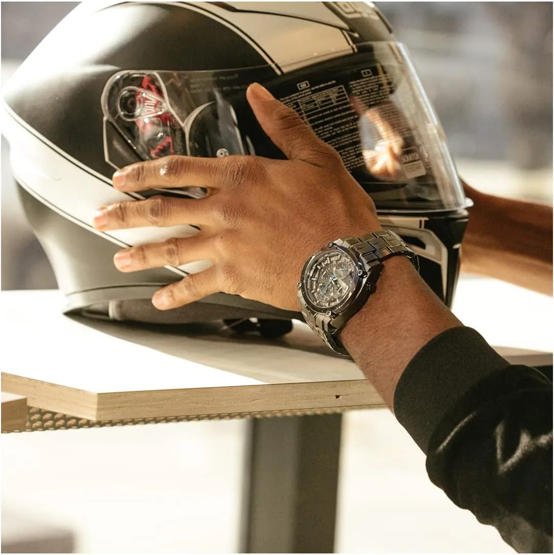 Chronograph shuffle ready zoology Watch, Curved Mineral Crystal Bulova Men's Icon High Precision Quartz 