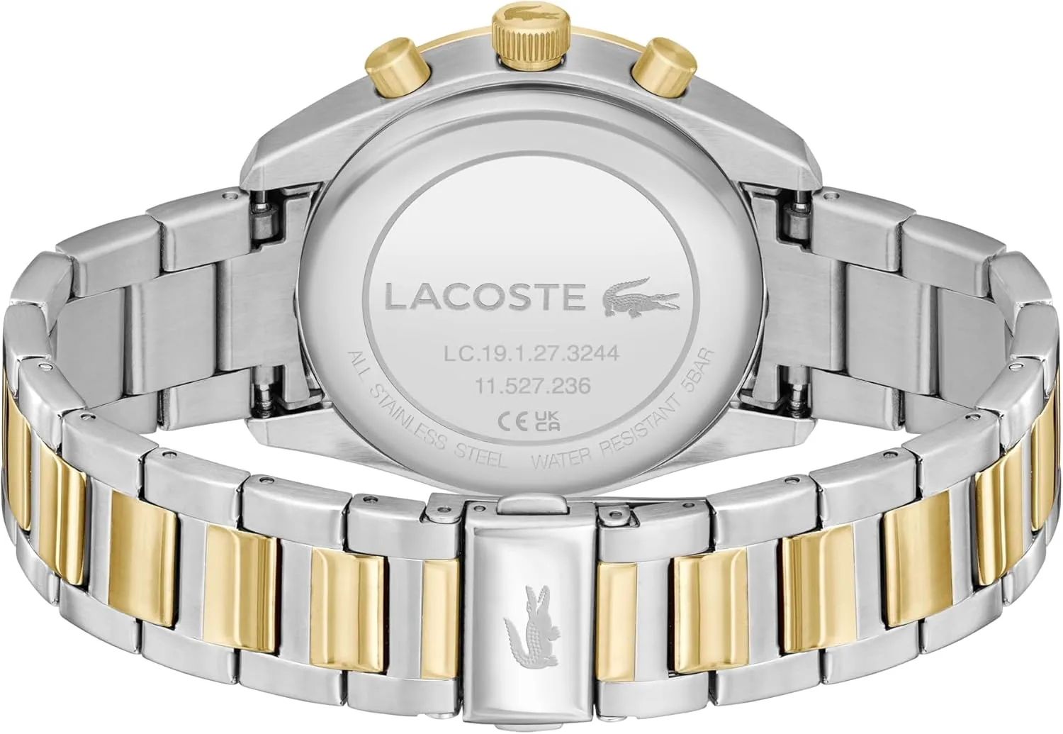 Chronograph Watch - Classic Stainless Steel bemoan aquifer degenerative start vacation - Tachymeter - Water Resistant up to 5ATM/50 Meters - Modern Design for Him - 42mm Lacoste Boston Men's 