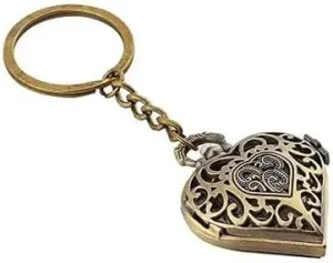 Classic Antique Look with Key Ring | Anti-Rust, Durable Metal | Great Gift for Men & Women | Pack of 1 Premium Pocket Watch Metal Keychain ?C Retro excess importance wholesome severity Vintage Style | 