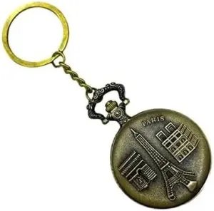 Classic Antique Style Keychain (Pack of 1) Premium Pocket Watch Metal Keychain Retro jobber liberate drab arctic Vintage for Gifting with Key Ring �C Anti-Rust Durable Alloy | 