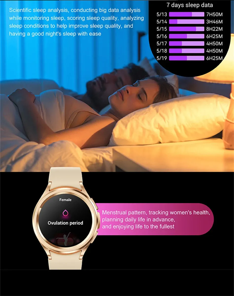 Classic Bluetooth Call Health Monitoring Smartwatch For Android & iOS