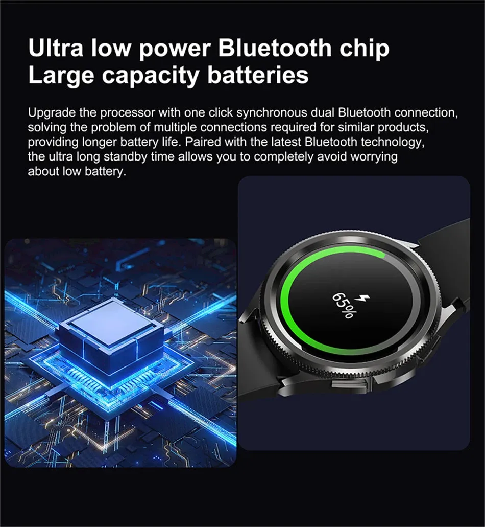Classic Bluetooth Call Health Monitoring Smartwatch For Android & iOS