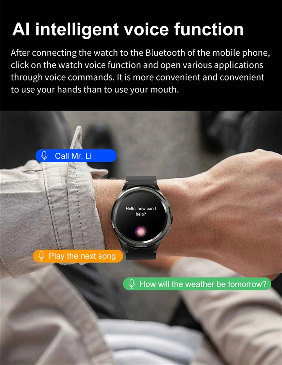 Classic Bluetooth Call Health Monitoring Smartwatch For Android & iOS