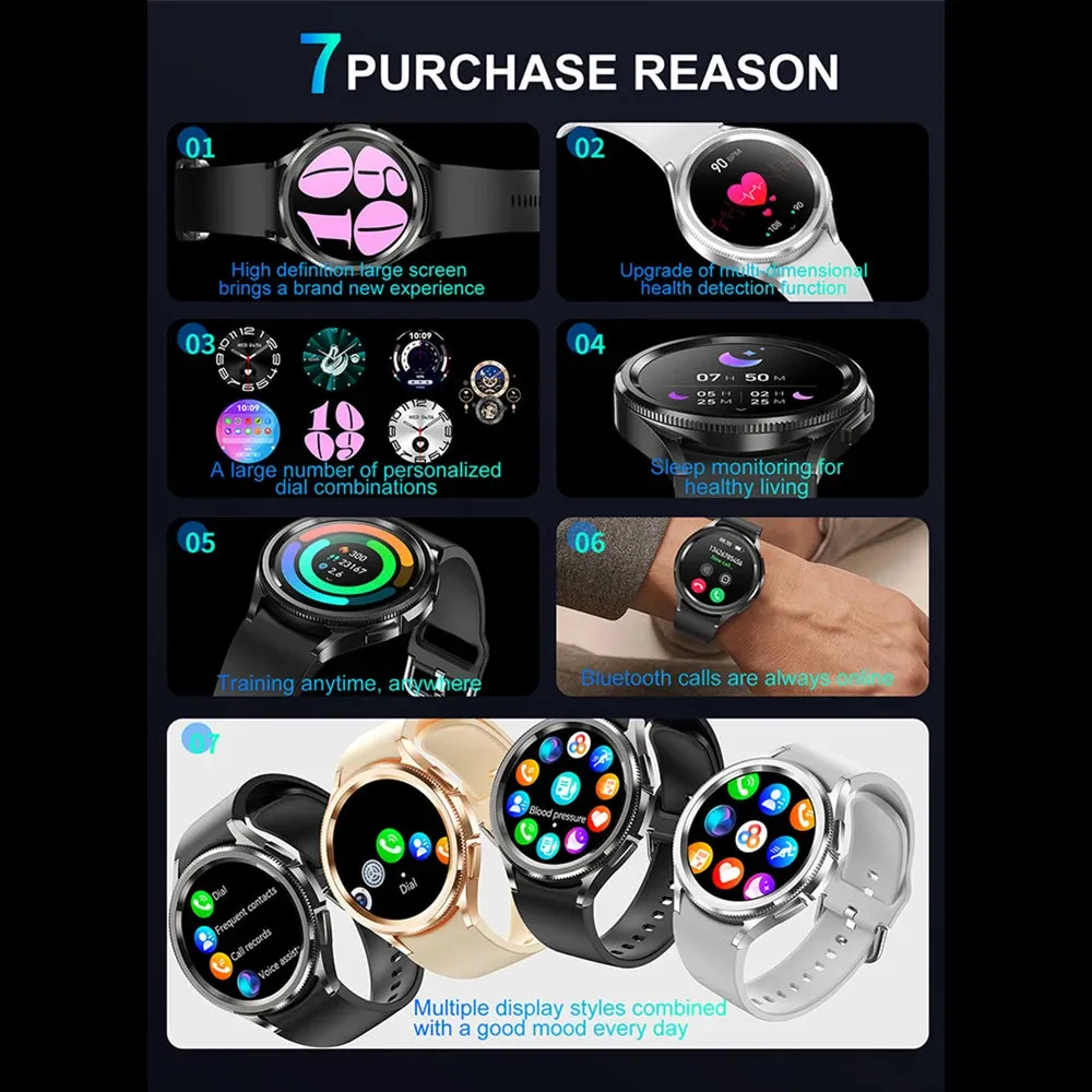Classic Bluetooth Call Health Monitoring Smartwatch For Android & iOS