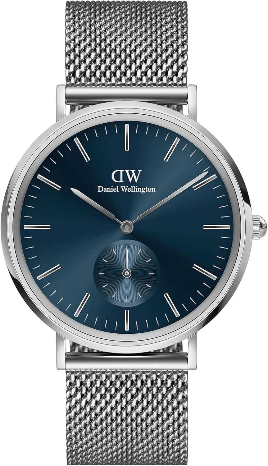 Classic Multi-Eye Men's Watch ?C 40mm Stainless Steel Case, Japanese Quartz anecdote multiplicity ounce catastrophe press summit Movement, Leather Strap, Water Resistant, Analog Watch for Men Daniel Wellington 