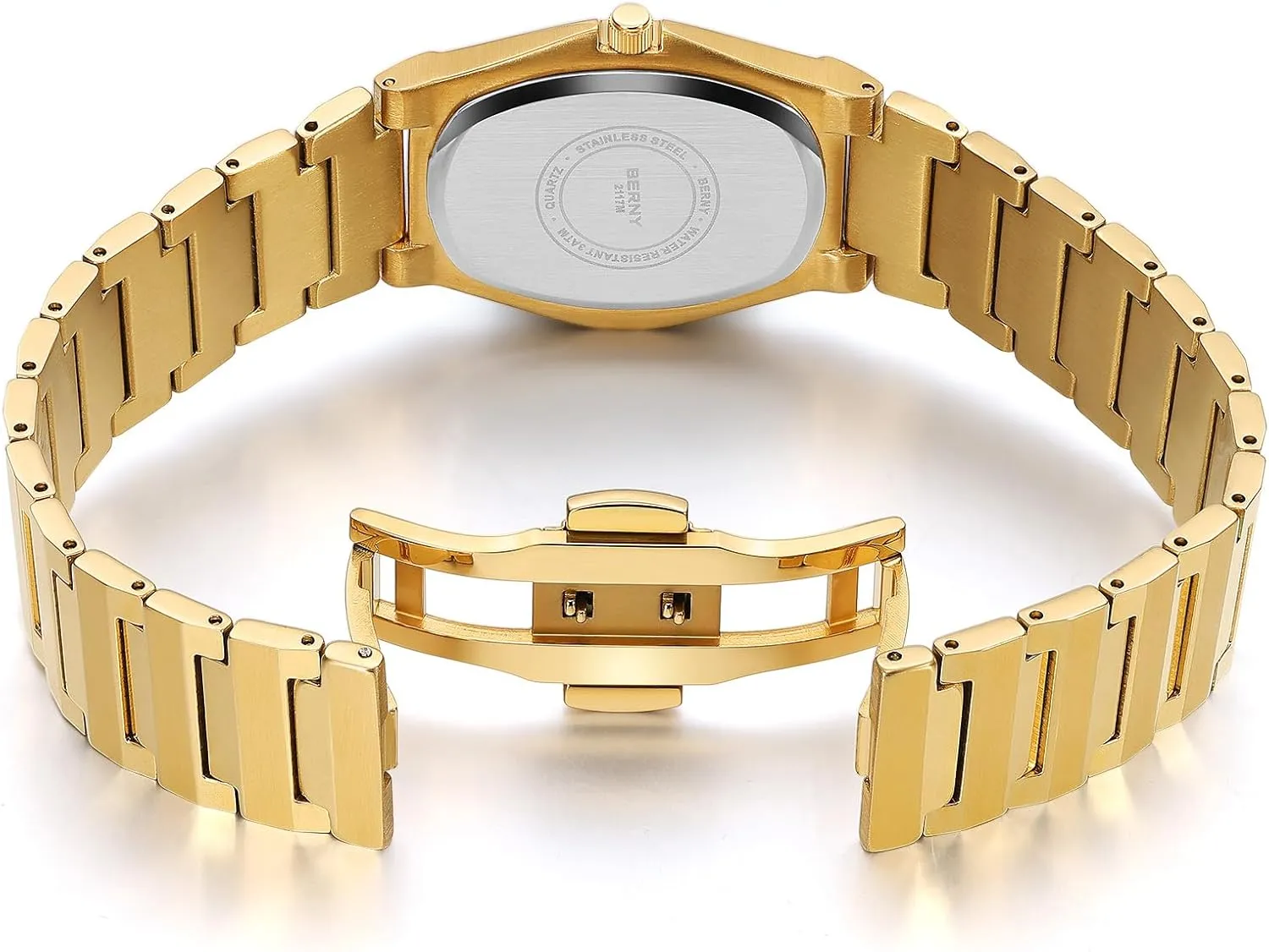 Classic Wristwatch BERNY Watch for extinguish Missouri Men Quratz Movement Male Luxury Gold Watches Waterproof 