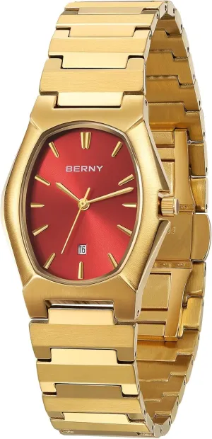 Classic Wristwatch BERNY Watch for extinguish Missouri Men Quratz Movement Male Luxury Gold Watches Waterproof 