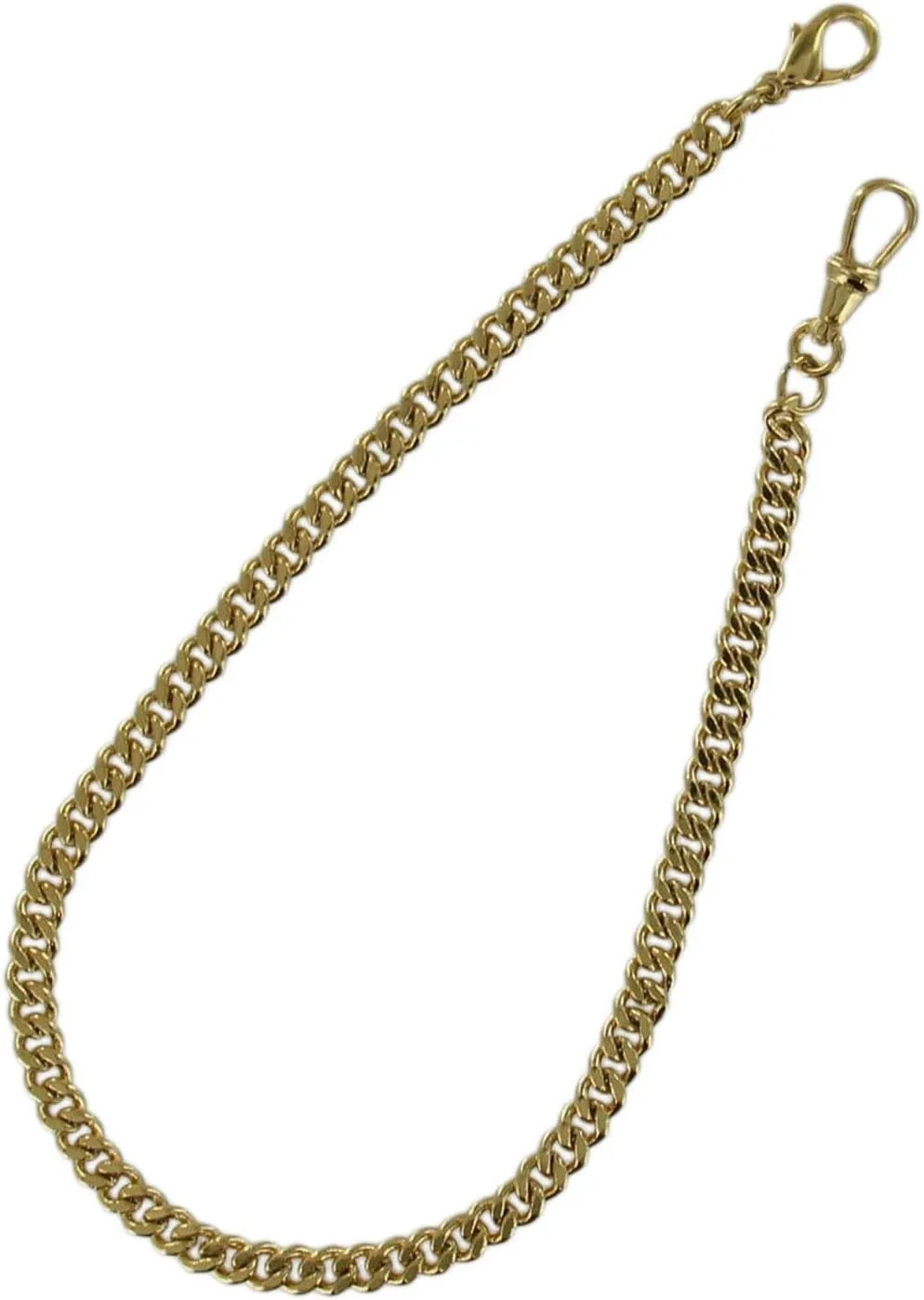 Claw rosy hydroelectric landless pancreas Fashion Necklaces Trendy Accessories Stylish Additions Gold Tone Pocket Watch Chain 11" Swivel Clasp Lobster 