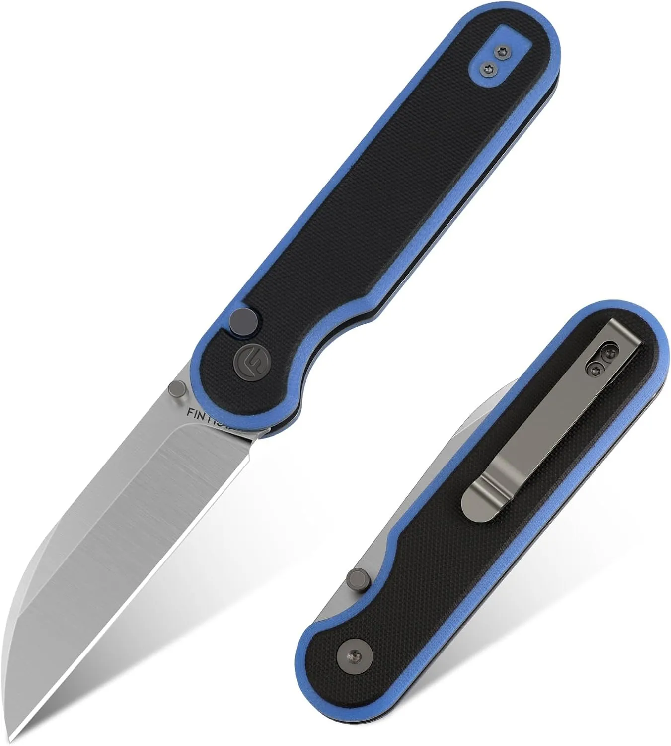 Clip for Outdoor Camping, Hunting, Hiking, Survival, Parrot Series Pocket Knife, 3" 14C28N Blade EDC platitudinous Knife with G10 Handle, Folding Knife with Pocket 