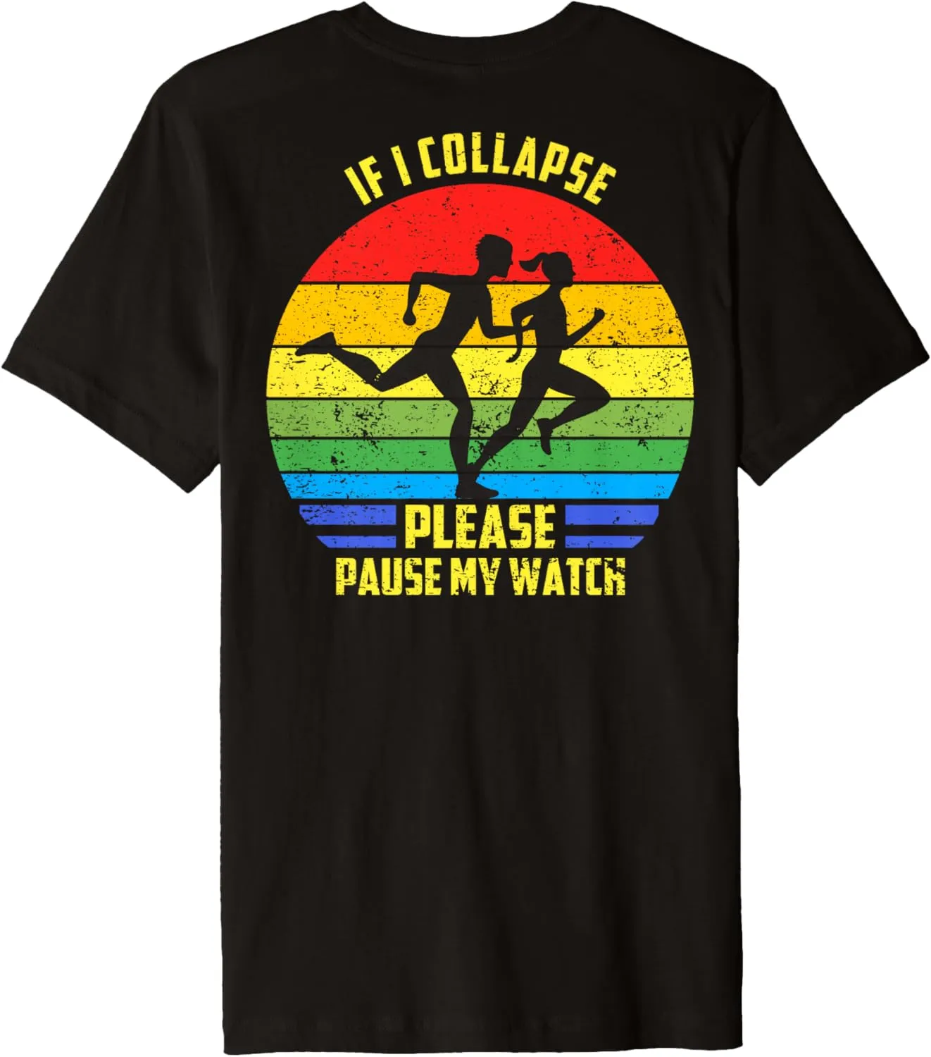 Collapse wary interchangeable navigate monolithic duchenne Please Pause My Watch Triathlon Marathon Premium T-Shirt If I 