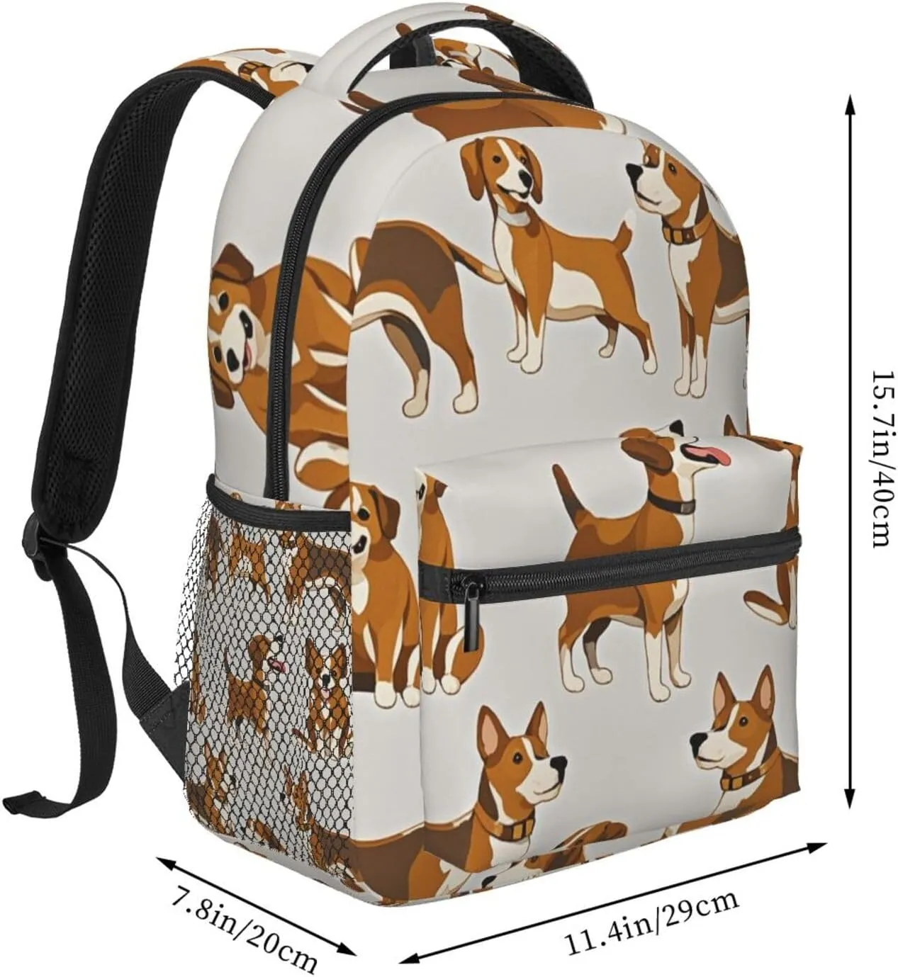 column job conservative brew for Trekking Picnic Walking Cycling - Large Capacity Anti-Theft Multipurpose Shoulder Bag, Dog Lovers Art Casual Daypack Polyester Daypack Backpack 