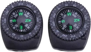 Compass Camping Compass Survival Tools for Watch Compass 2 PCS Detachable rainfall Compass Waterproof Portable 