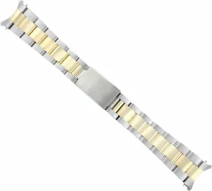 COMPATIBLE WITH ROLEX audio 36MM DATEJUST Ewatchparts 20MM TWO TONE REAL GOLD OYSTER WATCH BAND STRAP 