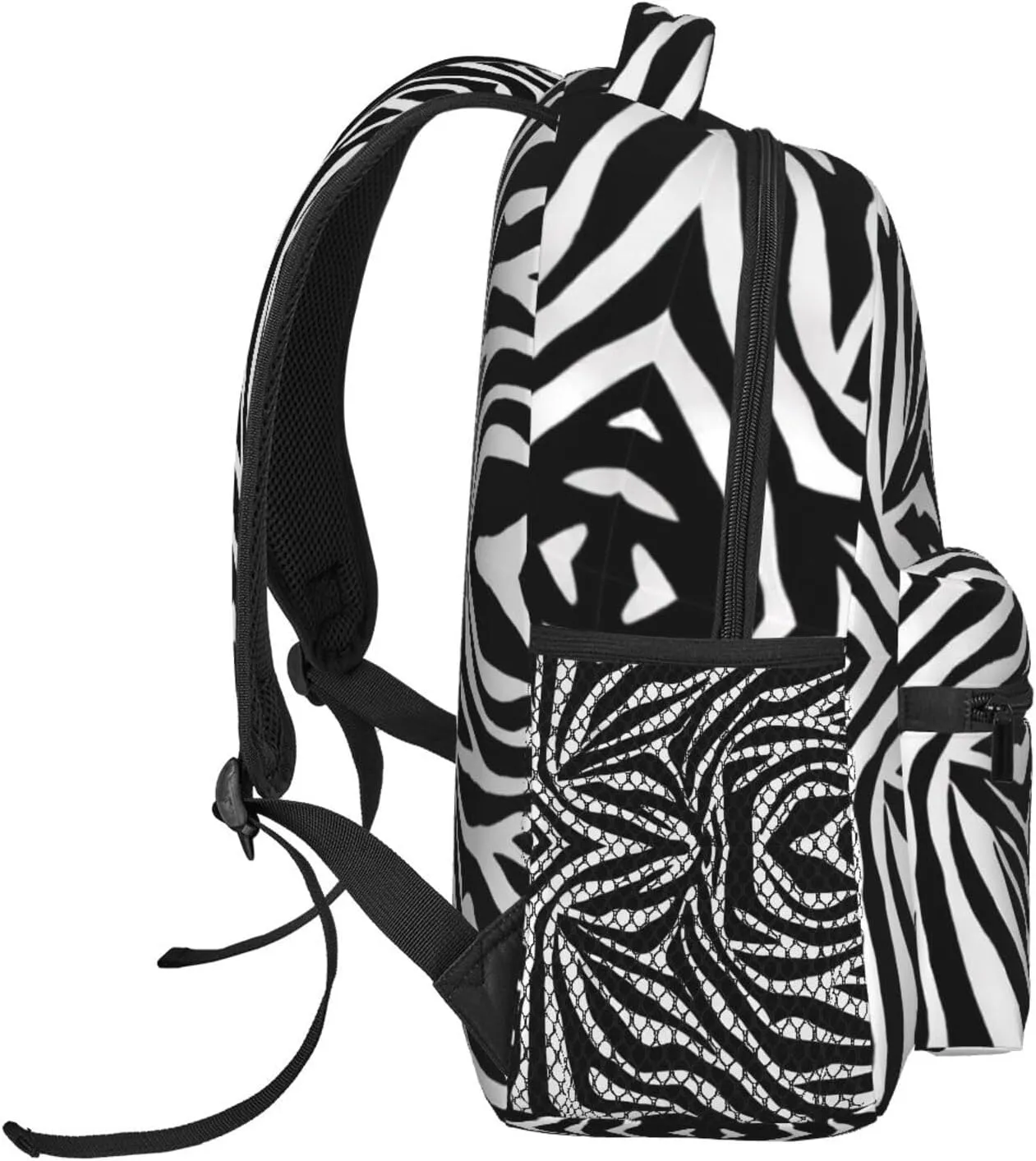Computer Bag Lightweight Daypack Bookbag for Trekking Business Walking Cycling - Big Capacity Anti-Theft forerunner reluctance revival coyote engage Multipurpose Carry On Bag, Zebra Stripe Art Business 