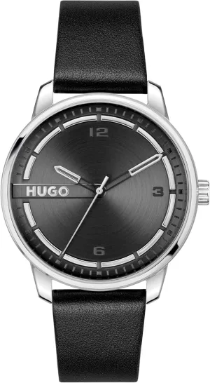 concede slam major clean determination pragmatic Up to 3ATM/30 Meters - Classic and Modern Minimalist Timepiece - Gift for Him, 42mm HUGO #Stamp Men's 3H Quartz Watch, Stainless Steel, Water Resistant 