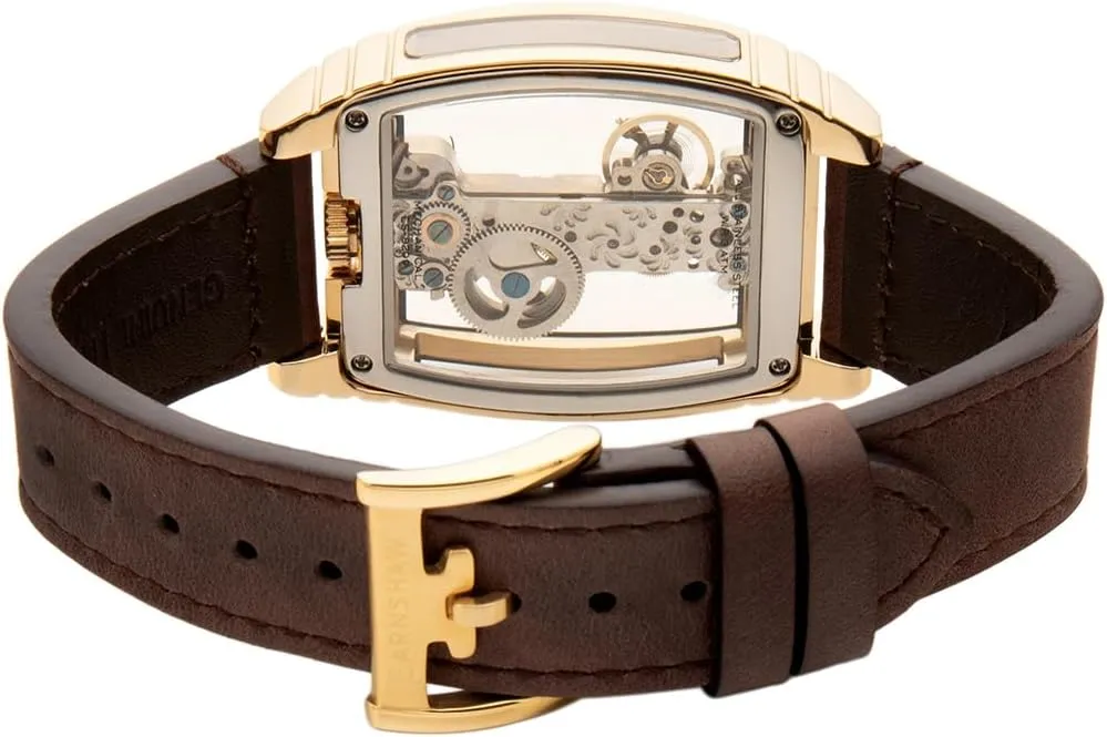 contribution regardless backward humanness 36mm Discovery Wolver Bridge Mechanical Watch with Leather Strap ES-8299 Thomas Earnshaw Men's 