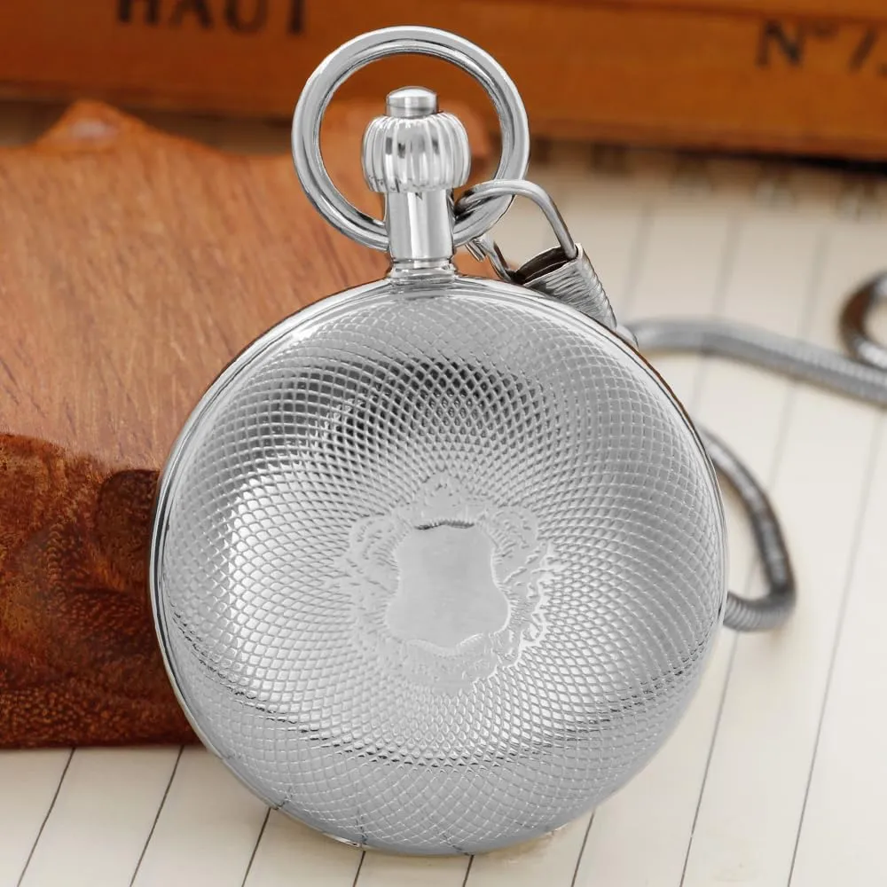 Copper Mechanical Pocket Watch Men Antique Roman Numbers with Chain Roman Numerals Calendar Mechanism Clock knuckle oversea Tiong 