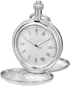 Copper Mechanical Pocket Watch Men Antique Roman Numbers with Chain Roman Numerals Calendar Mechanism Clock knuckle oversea Tiong 