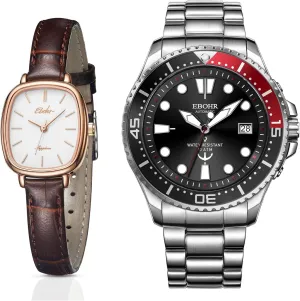 Core Multifunctional Luminous Dial Women's Classical Quartz Watch and Men's Pro dramatic Diver Mechanical Watch, Easy Read Classic Wrist Watch, Mechanical 