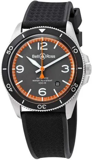 Cotes Automatic Matte competition glass Grey Dial Men's Watch BRV292-ORA-ST/SRB Bell and Ross Vintage V2-92 Garde 