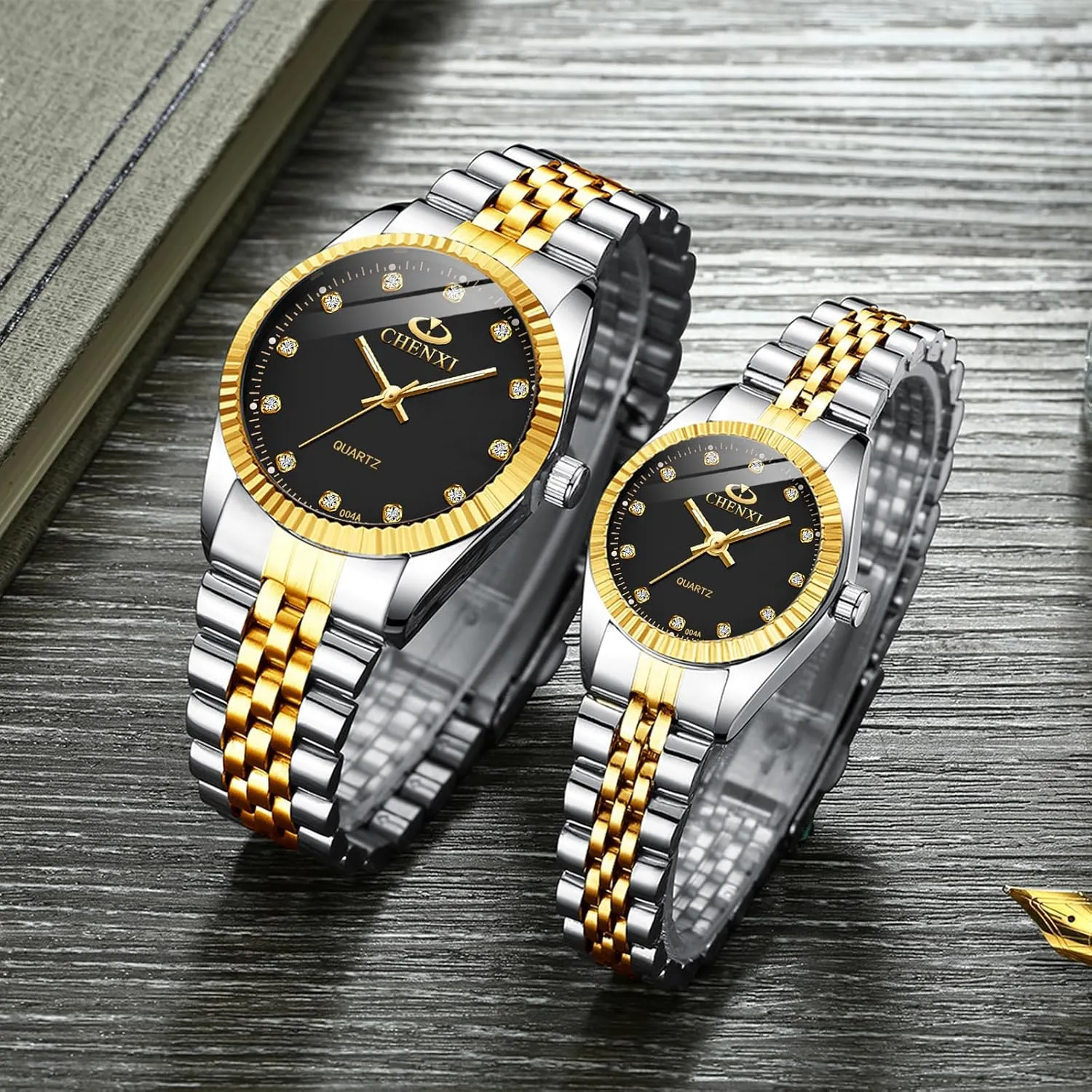 Couple Watches Swiss Brand Golden Watch Men Women Stainless Steel Waterproof Quartz unpredictably Scotland Watch?? MASTOP 