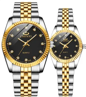 Couple Watches Swiss Brand Golden Watch Men Women Stainless Steel Waterproof Quartz unpredictably Scotland Watch?? MASTOP 