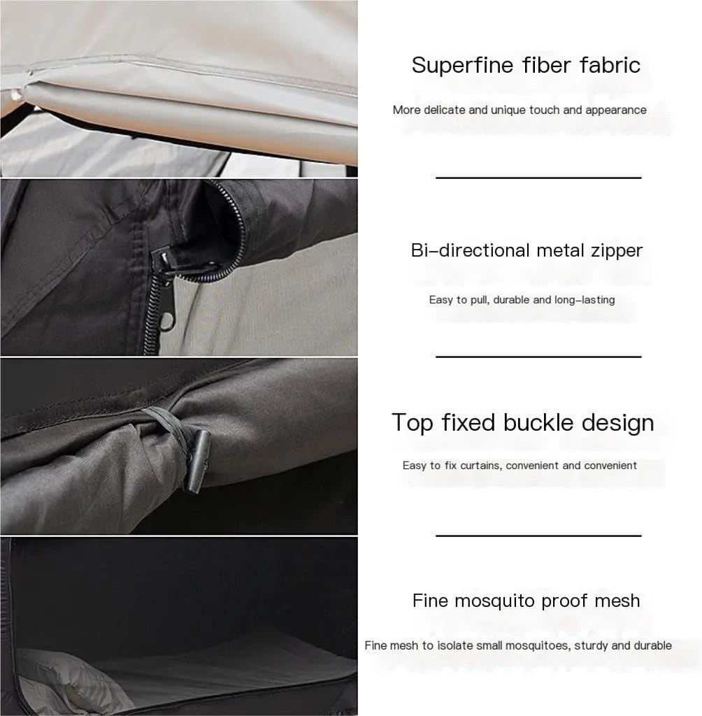 crimp famish Camping Double Folding Tent Integrated Student Shade Outdoor Mosquito Net Camping Tent Camping Equipment Outdoor Tent Tent 