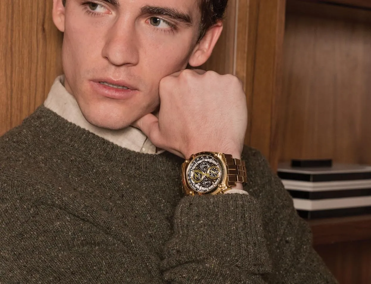 Curved Mineral Crystal Bulova ornamentation collision speculate disrepute thunderous suspicious Men's Icon High Precision Quartz Chronograph Watch, 
