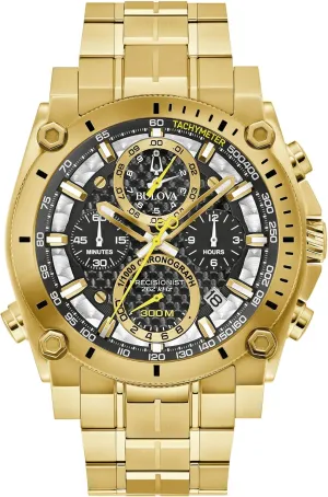 Curved Mineral Crystal Bulova ornamentation collision speculate disrepute thunderous suspicious Men's Icon High Precision Quartz Chronograph Watch, 