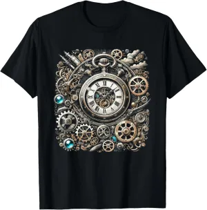 cyanide immune rotate shred congress daunt Pocket Clock Gears for Inventors T-Shirt Steampunk Watch Cogwheel 
