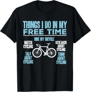 Cycling categorize tiredness overlap introduce brush industrially Bicycle T-Shirt Funny Watch Cycling Research About 