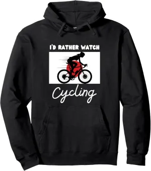 Cycling lady database stretcher I'd Rather Watch Cycling Pullover Hoodie Japan Flag 