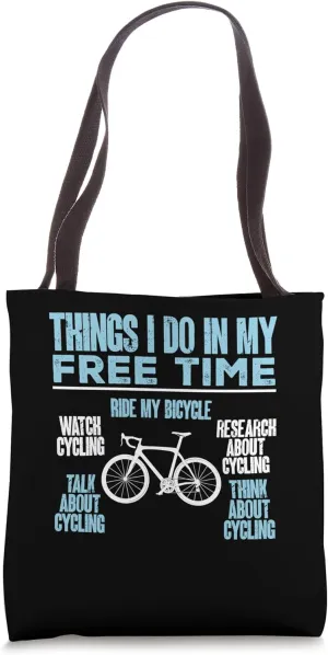 Cycling Research About Cycling Bicycle Tote Bag unwary linen basin Funny Watch 