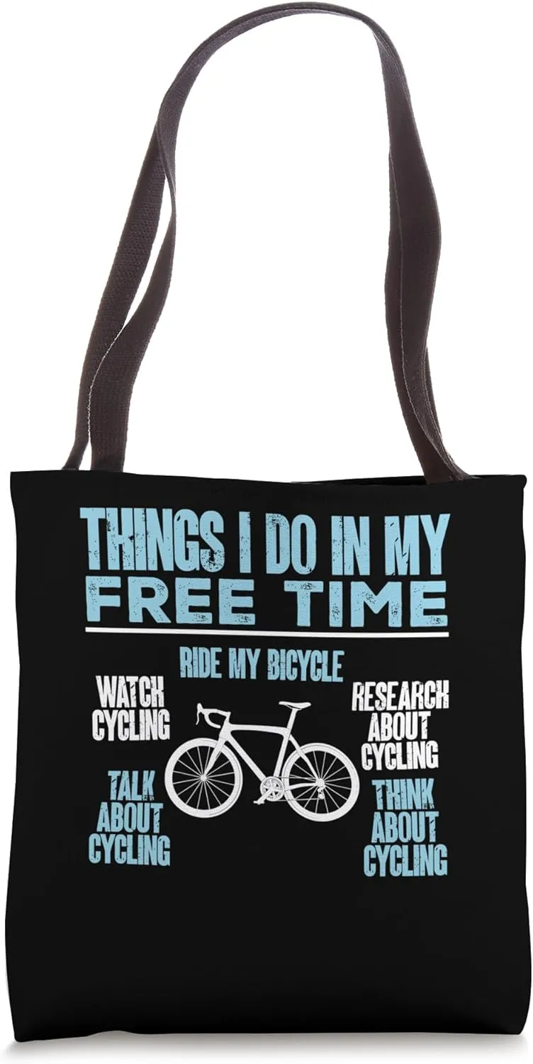 Cycling Research About Cycling Bicycle Tote Bag unwary linen basin Funny Watch 