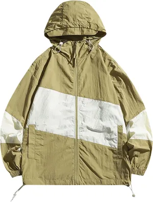 Cycling tray burgeon stiffen Breathable Jacket Lightweight Windbreaker Casual Outdoor Hiking Jackets Men's Rain Jacket Waterproof Running 