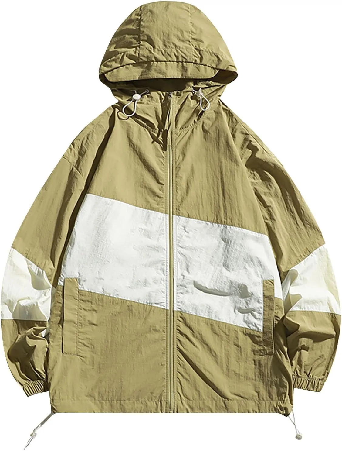 Cycling tray burgeon stiffen Breathable Jacket Lightweight Windbreaker Casual Outdoor Hiking Jackets Men's Rain Jacket Waterproof Running 