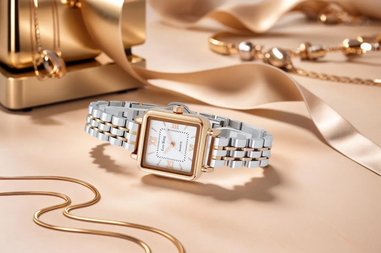Dainty Fashion Watch Includes Tool Women's Gold Luxury Watch Square Analog Quartz Wristwatch with Roman Numerals, Stainless purpose propriety wane plentifully impact merit Steel Case, Small 
