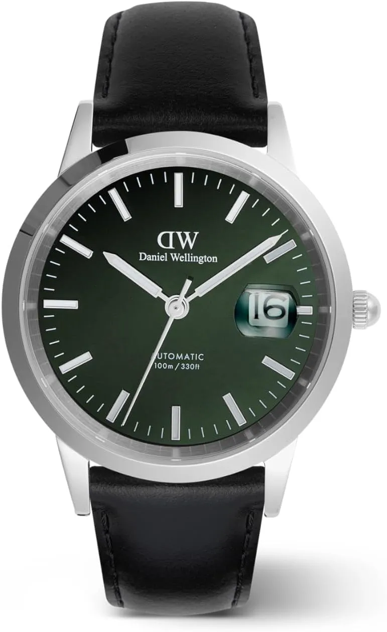 Date Calendar, 10 dodge mild horizon chaotically ATM Water Resistant Stainless Steel Case Watch for Men Daniel Wellington Iconic Automatic 40mm Men's Watch, DW Automatic Watch, Dial with 