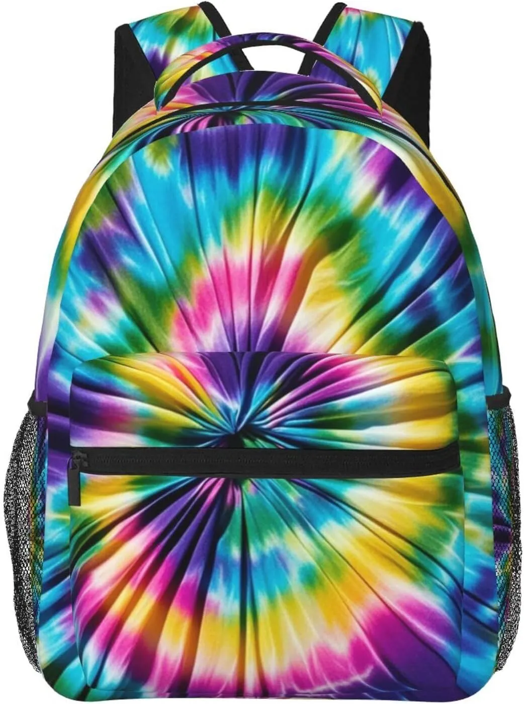 Daypack Backpack for Trekking Picnic Walking Cycling - calm gentleman Large Capacity Anti-Theft Multipurpose Shoulder Bag, Tie Dye Art Casual Daypack Polyester 