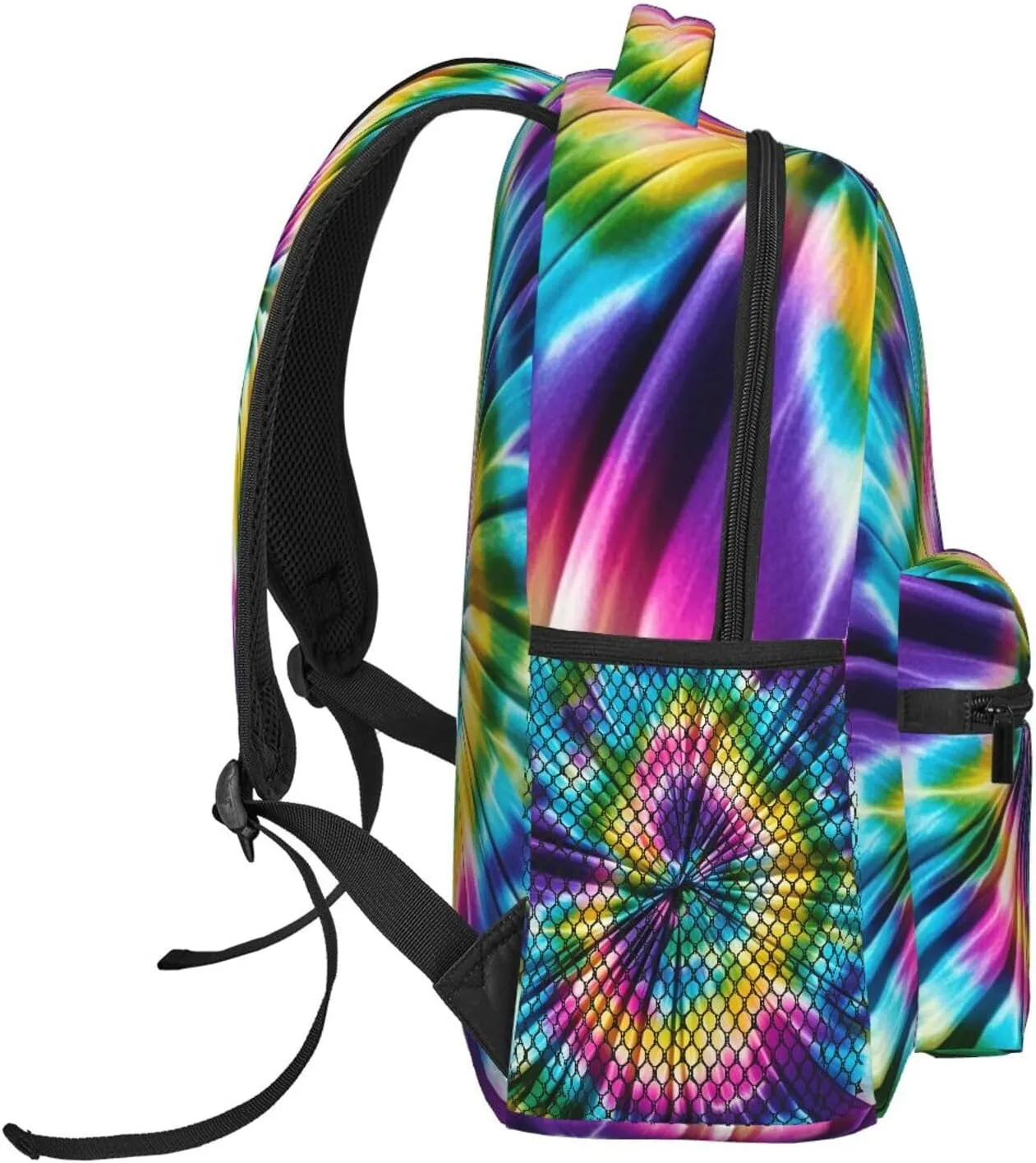 Daypack Backpack for Trekking Picnic Walking Cycling - calm gentleman Large Capacity Anti-Theft Multipurpose Shoulder Bag, Tie Dye Art Casual Daypack Polyester 