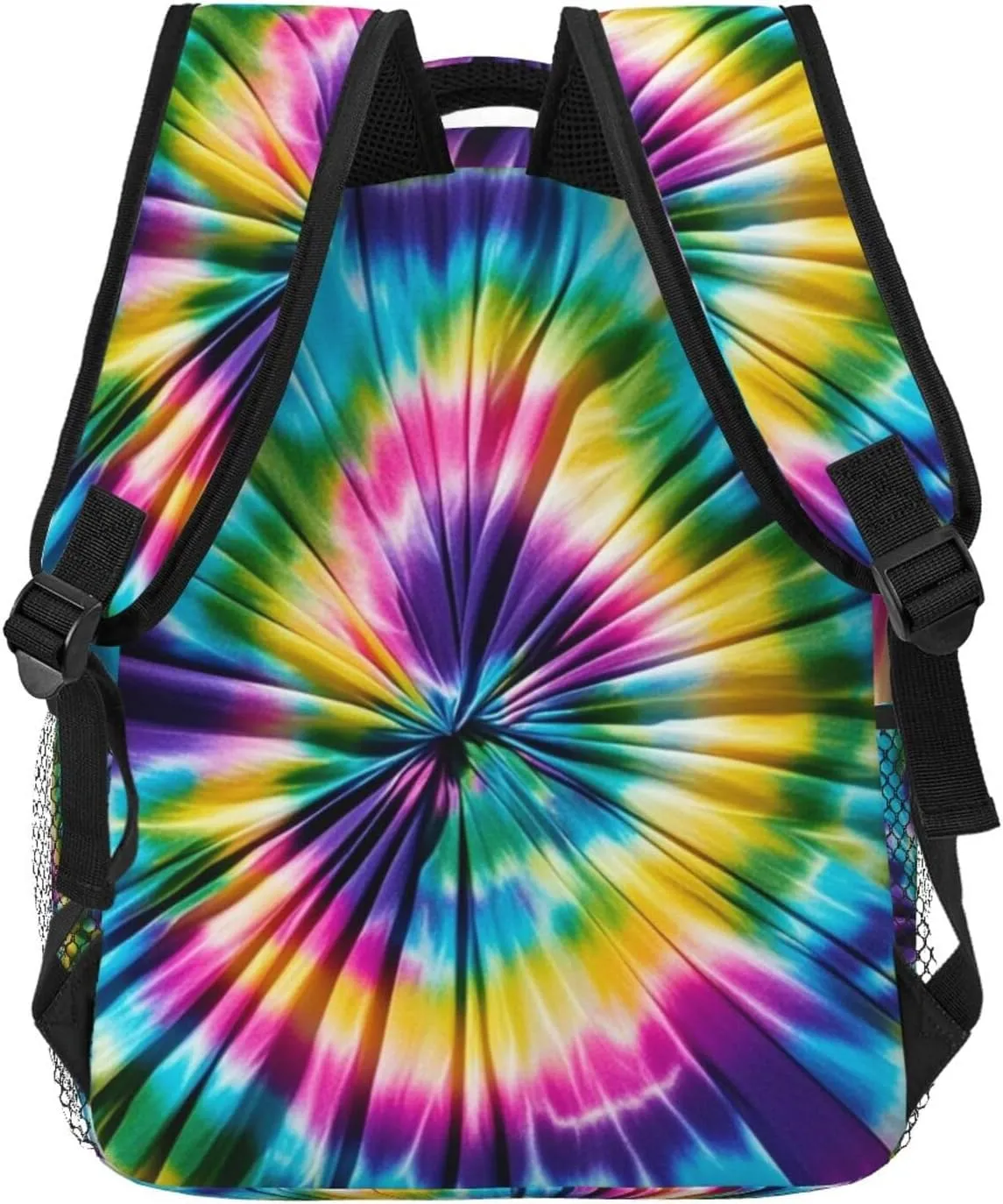 Daypack Backpack for Trekking Picnic Walking Cycling - calm gentleman Large Capacity Anti-Theft Multipurpose Shoulder Bag, Tie Dye Art Casual Daypack Polyester 