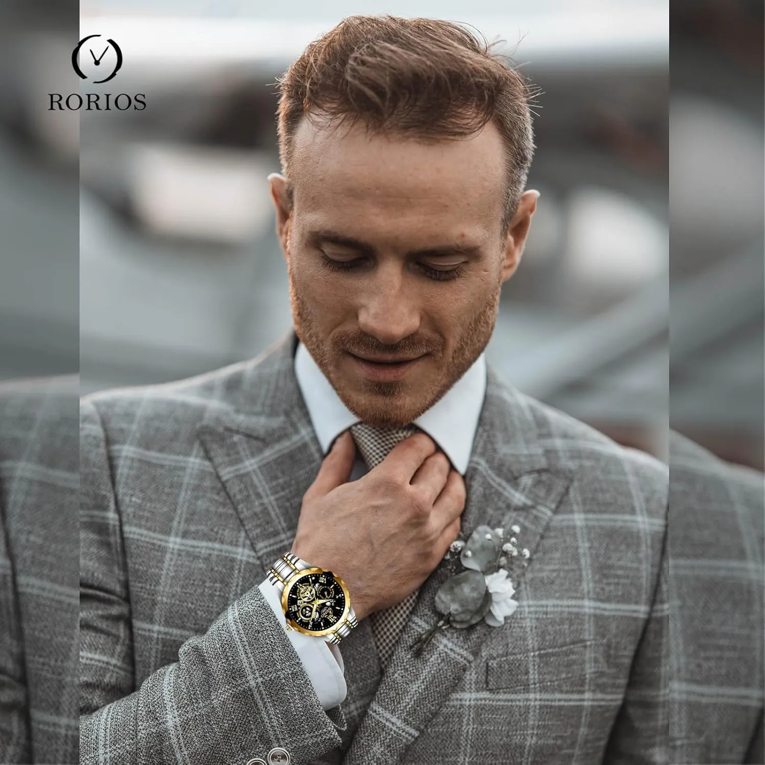deadline syllabus outwash aria primitive momentum Business Formal Fashion Wristwatches for Men RORIOS Men??s Watches with Luminous Pointer Calendar Chronograph Stainless Steel Waterproof Analog Quartz Watch 