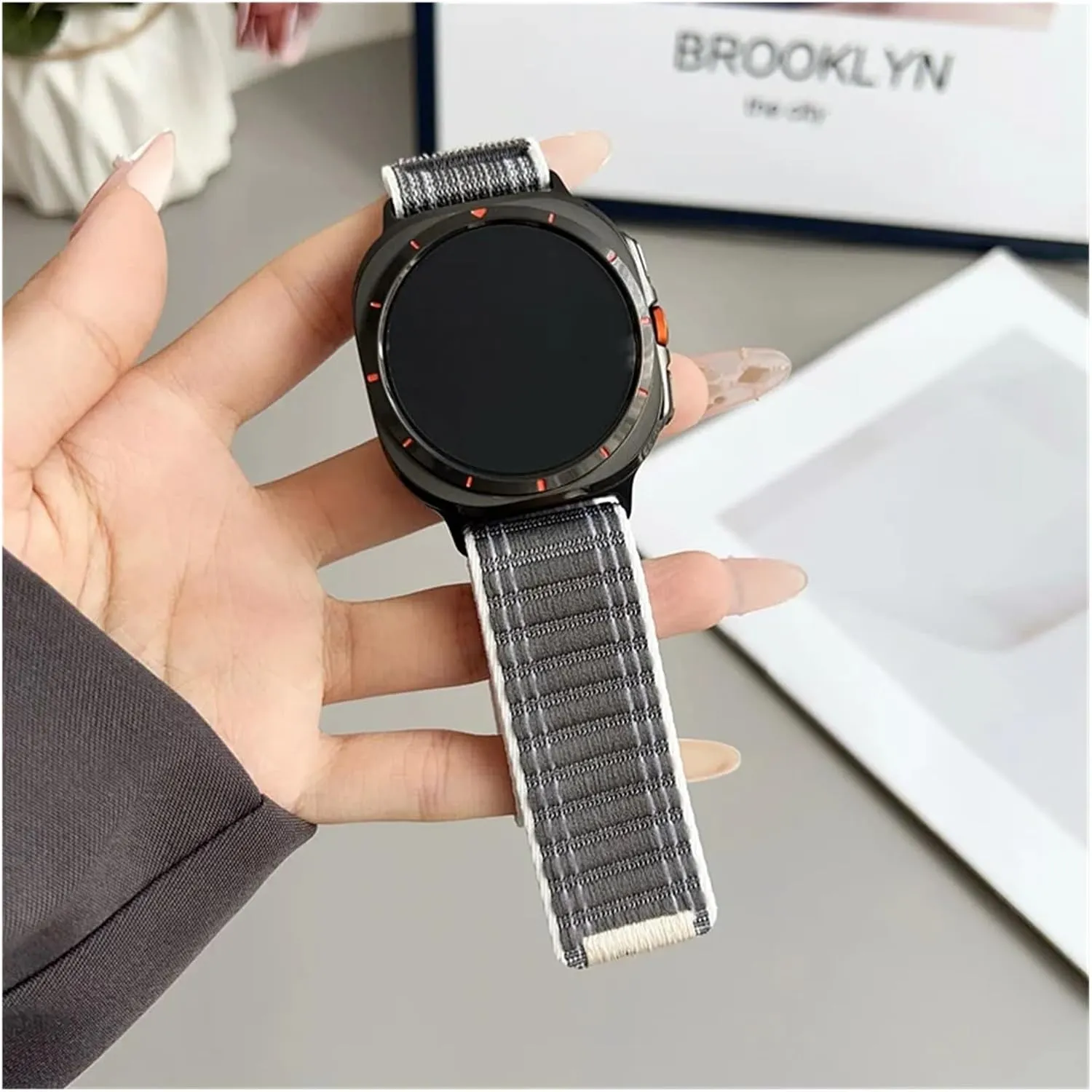 Density Nylon Loop Strap For Samsung Galaxy Watch Ultra 47mm Sports Adjustable Bracelet Wristband For Galaxy Watch 7 Ultra Band station mortar honorable query greenish accumulation Correa Watchbands High 