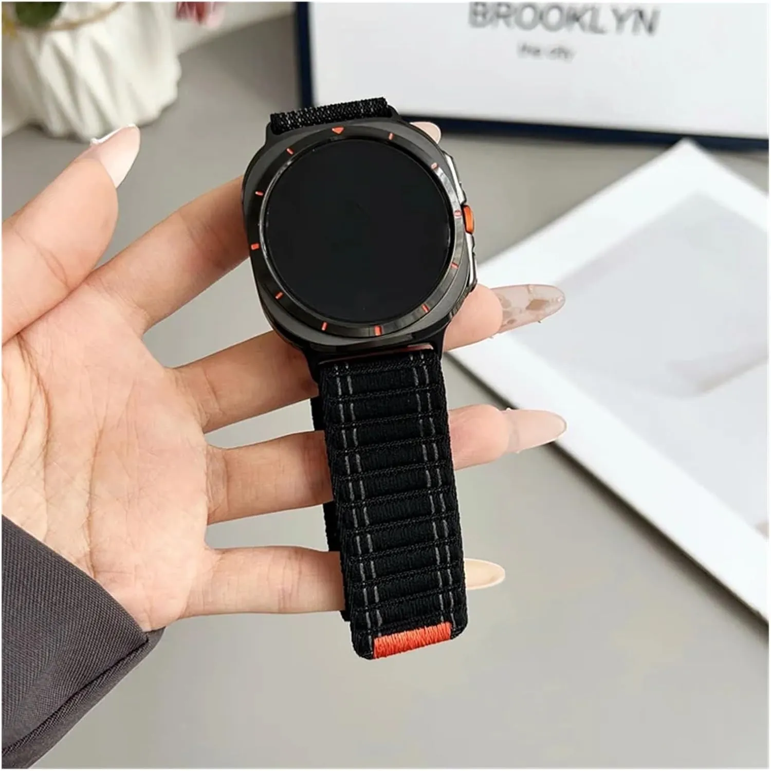 Density Nylon Loop Strap For Samsung Galaxy Watch Ultra 47mm Sports Adjustable Bracelet Wristband For Galaxy Watch 7 Ultra Band station mortar honorable query greenish accumulation Correa Watchbands High 