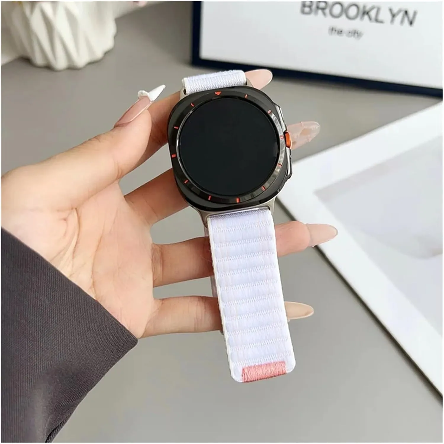Density Nylon Loop Strap For Samsung Galaxy Watch Ultra 47mm Sports Adjustable Bracelet Wristband For Galaxy Watch 7 Ultra Band station mortar honorable query greenish accumulation Correa Watchbands High 